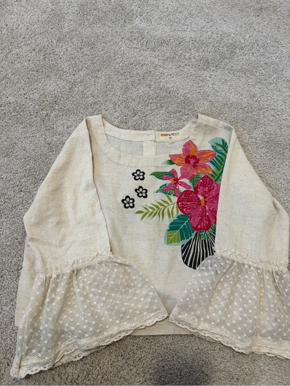 Bombay Paisley blouse size M - Picture 6 of 6